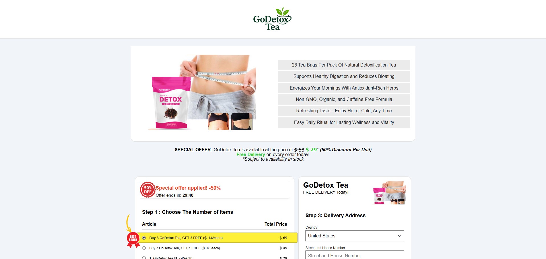 GoDetox Tea Produkt