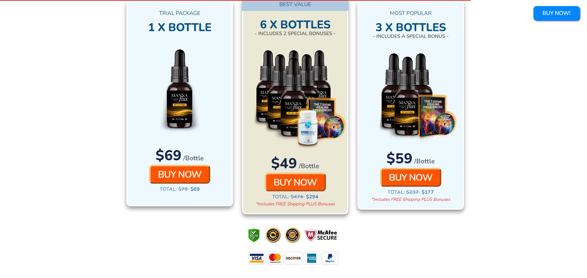 MannaFlux Produkt